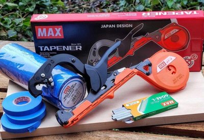 Садовый степлер для подвязки Max Tapener HT-R1 MAX + Лента 20 шт Max (Оригинал) + Скобы Max 4800 шт (Оригинал) MAX HT-R1 фото
